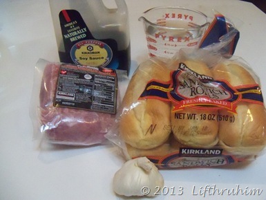 Ingredients for Pork Roast Dip