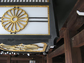 Ornate lantern at Meiji Shrine.