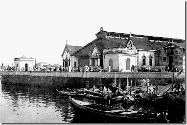Mercado Público (vista do rio Negro)<br />Fonte: Álbum do Amazonas 1901-1902<br />Coleção: Jorge Herrán