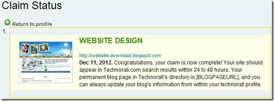 Claim status website design