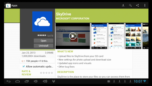 NativeSkyDriveAppGooglePlay