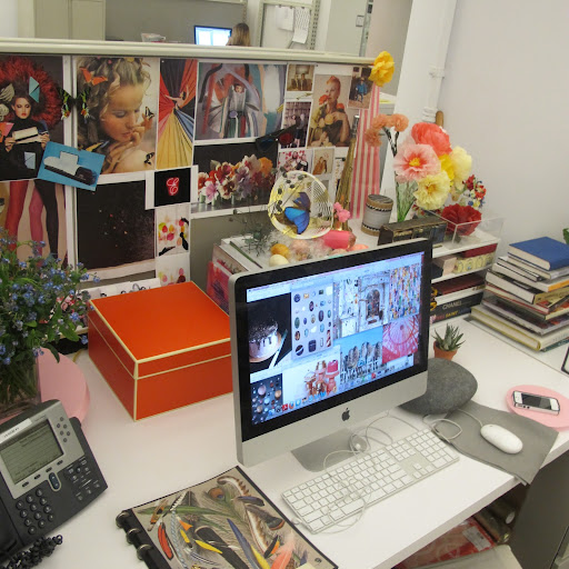 Another view of the desk. Though it seems I've got quite a bit going on, each and every trinket has its purpose. Functionality and aesthetic value are equally important in this creative environment! Another view of the desk. Though it seems I've got quite a bit going on, each and every trinket has its purpose. Functionality and aesthetic value are equally important in this creative environment!