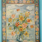 Gobelin 8028, Modern style bouquet, 150x110cm