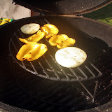 Grilling the veggies on a raised grate lets them get nice and juicy without overcooking.