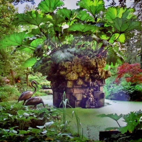 Fountain in the Stumpery - Highgrove