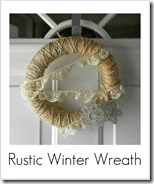 rustic winter wreath