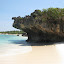Limestone outcrop on the beach