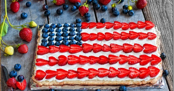 Strawberry Blueberry Flag Tart Pancake Ninja