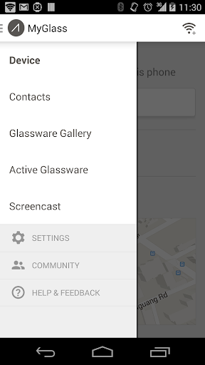 MyGlass for Android app (v. 3.1) MyGlass for Android app (v. 3.1)