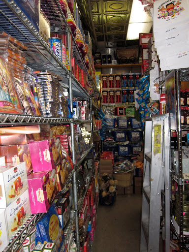 Another photo of several shelves in the store.