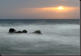 niebla en el mar