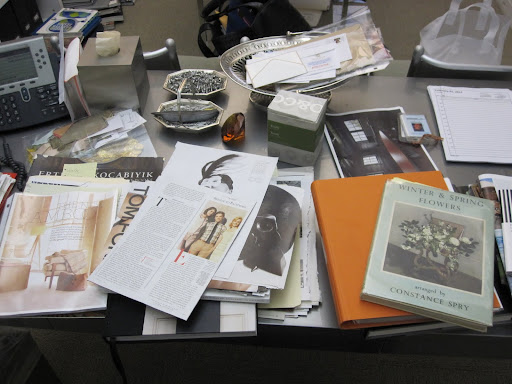 My desk has been covered in papers and magazines since I caught the flu.