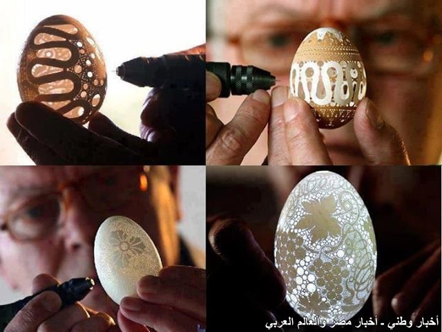 شاهد صور النحت على قشر البيض صور روعة