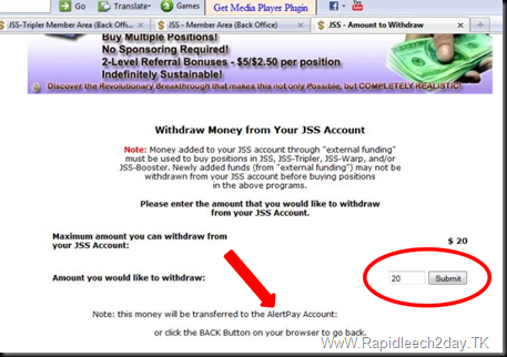 How to/Guide to withdrawing funds from your Tripler & JSS Account - Justbeenpaid