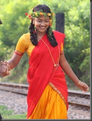 Amala Paul Cute Saree Stills in Sindhu Samaveli