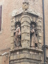 Statue Adornments on Wall
