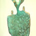 Object: 07712 - Mens en vogel - 48 cm - € 2100,=