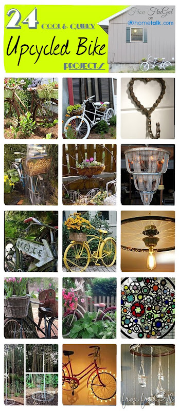 24 Cool and Quirky Upcycled Bike Projects at Hometalk