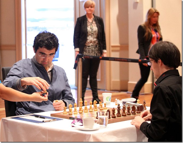 Kramnik choosing his pieces