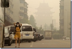 strange haze in China 3