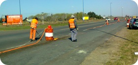 Obra de acceso a La Lucila del Mar