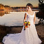 by Cody Miller - Wedding Bride ( clouds, water, beautiful, romantic, lake, romance, love, bridal, dawn, fog, wedding, mother's gown, bride, generation )