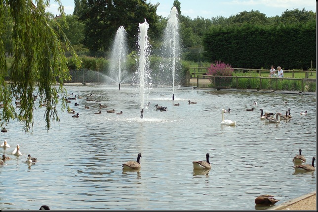 Lower Lake and fountains