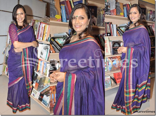 Maria_Goretti_Blue_Saree