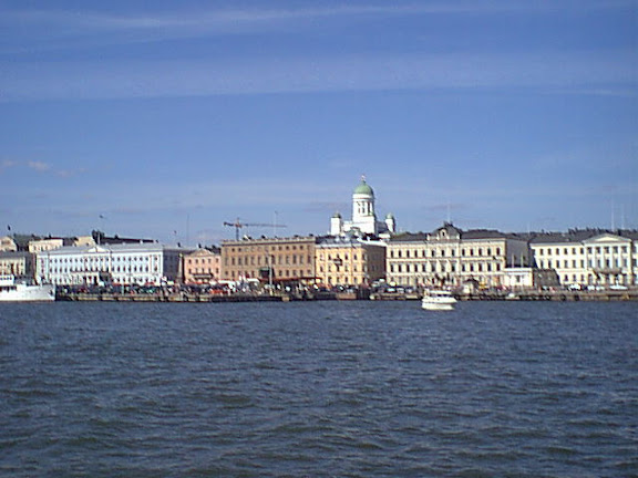 Panoramic view to harbor