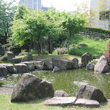 "Hamakaze no Sato" (Home to Beach Wind) - a small picnic area at the main entrance of the Shibaura Water Reclamation Center