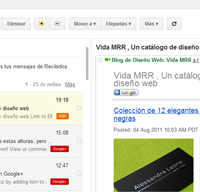 Habilitar el 3° panel o vista previa en Gmail