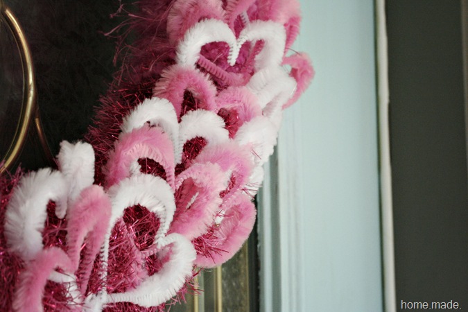 Valentine Wreath close up