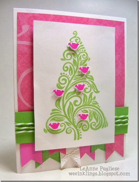 LeAnne Pugliese WeeInklings Merry Monday 100 Christmas Cards Stampin