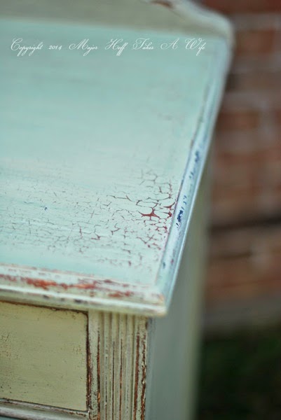 Cracking on dresser top highlighted with Miss Mustard Seed White Wax.jpg Cracking on dresser top highlighted with Miss Mustard Seed White Wax