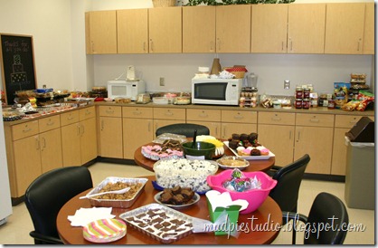 Teacher Appreciation Week - Dessert Day - mudpiestudio@blogspot.com