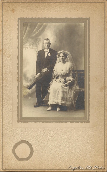 Wedding photo Friend or relative of Elmer Westling  DL Antiques