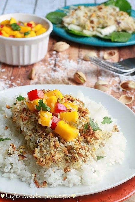 Coconut pistachio crusted tilapia - Life made Sweeter6.jpg