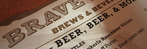 image of Brave Horse Tavern's Menu courtesy of The Dan's Flickr page image of Brave Horse Tavern's Menu courtesy of The Dan's Flickr page