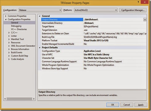Change Output Directory setting Change Output Directory setting