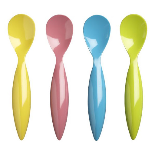 I love the shape of these ice cream spoons. (crateandbarrel.com)