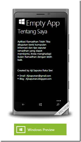 Mengisi Konten dengan Windows App Studio -2 Mengisi Konten dengan Windows App Studio -2
