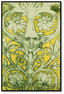 Autorretrato de Mantegna como 'hombre arbol' rn la Camara de los Esposos, Palacio Ducal de Mantua. Autorretrato de Mantegna como 'hombre arbol' rn la Camara de los Esposos, Palacio Ducal de Mantua.