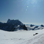 Quelques bivouac install�s sur la Vall�e Blanche