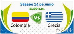 Colombia vs Grecia, Copa Mundial 2014