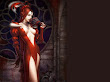 Red Looking Far Fantasy Girl