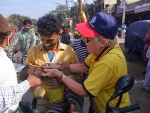 Vaccinating on a bike