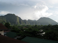 Vang Vieng at Sunset