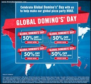 Global Domino's Day Half Price Promotion Branded Shopping Save Money EverydayOnSales