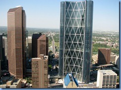 9848 Alberta Calgary Tower - view from Observation deck 9848 Alberta Calgary Tower - view from Observation deck