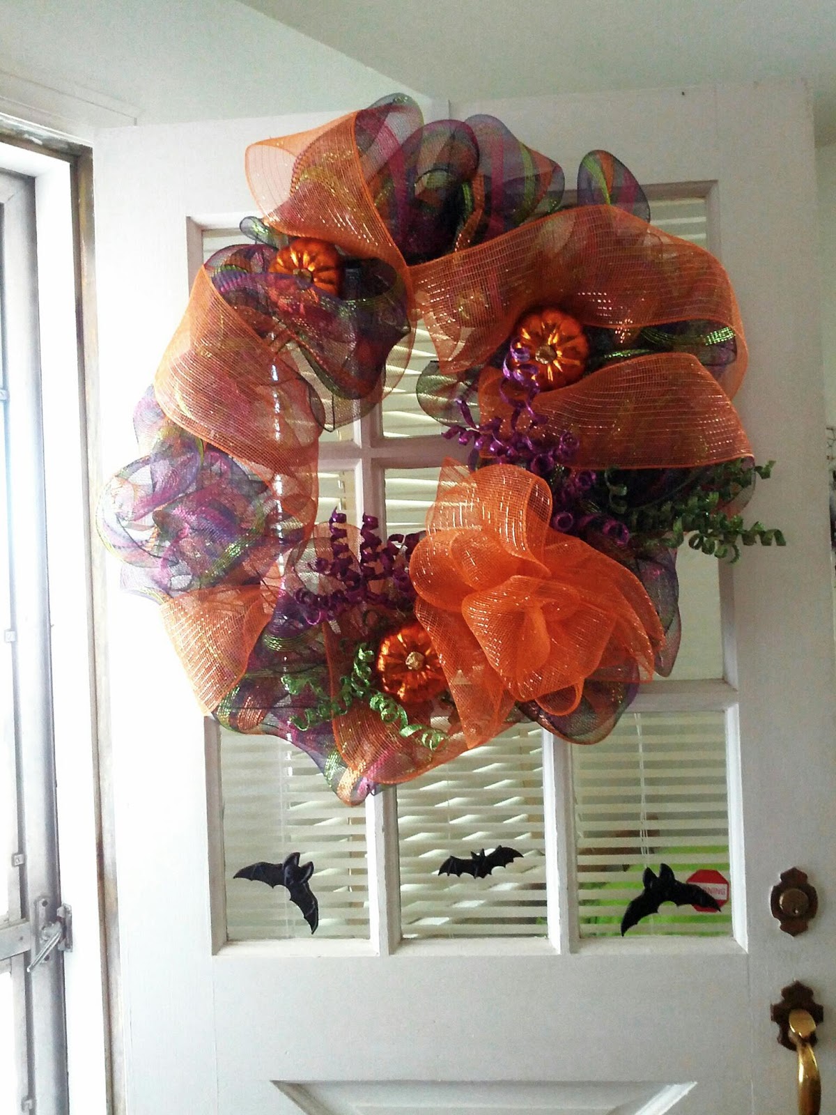 Stylish Smithereen's Creative Corner: Halloween Deco Mesh Wreath